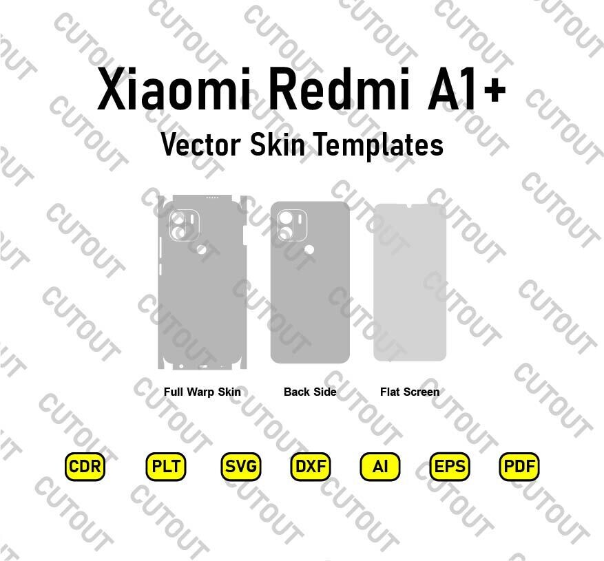 Xiaomi  Redmi A1+ Vector Skin Templates