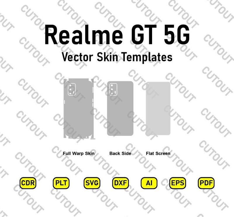 Realme GT 5G Vector Skin Templates