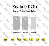 Realme C25Y Vector Skin Templates