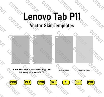 Lenovo Tab P11 (2021) Vector Skin Templates