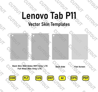 Lenovo Tab P11 (2021) Vektor-Skin-Vorlagen
