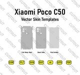 Xiaomi Poco C50- Vektor-Skin-Vorlagen