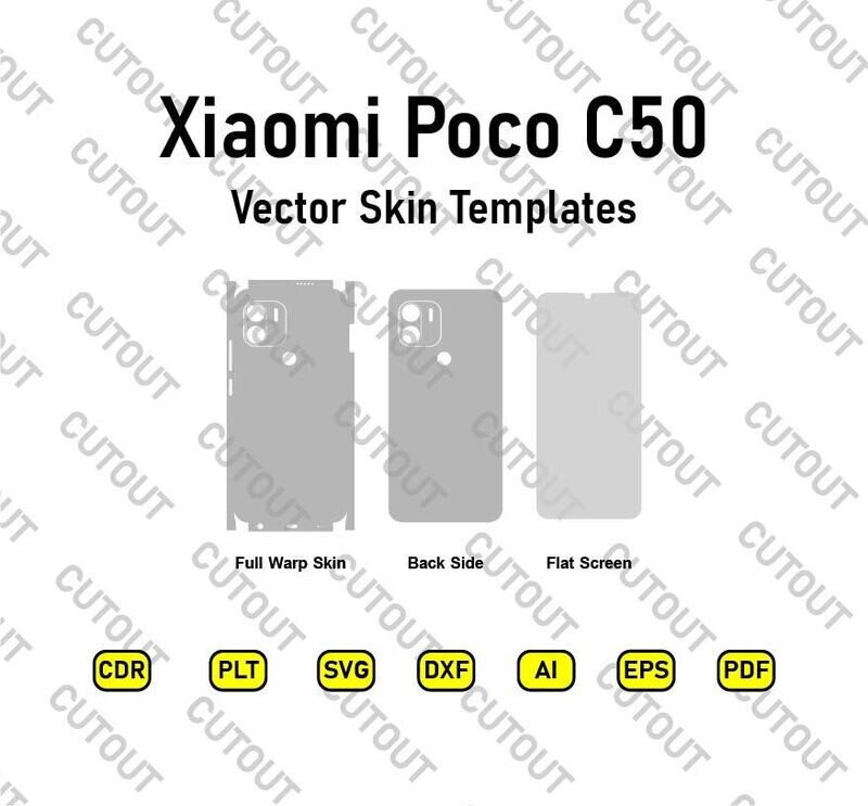 Xiaomi Poco C50 Vector Skin Templates