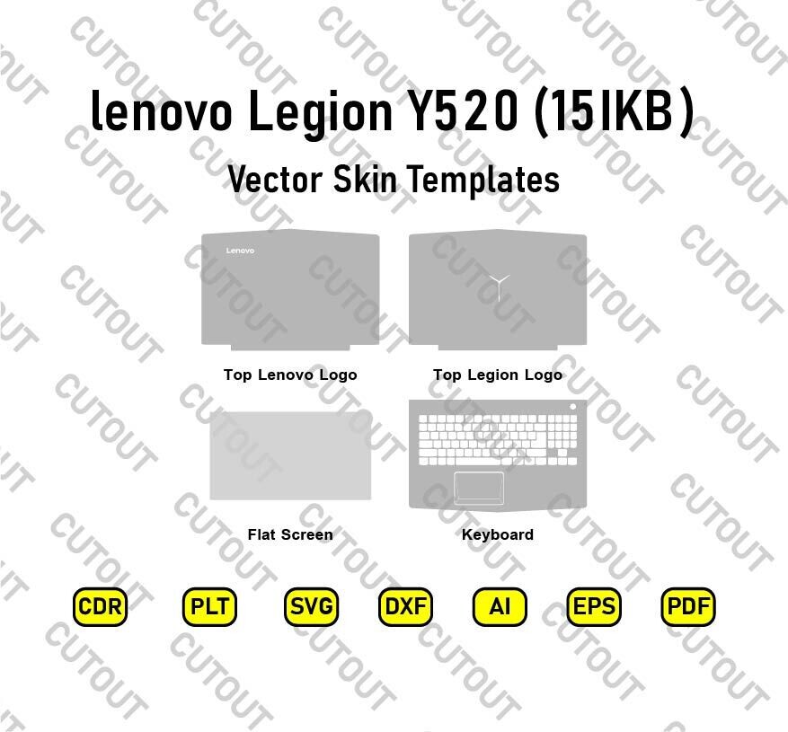 lenovo Legion Y520 (15IKB) Vector Skin Templates