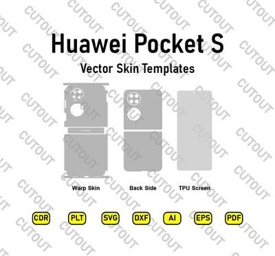 Huawei Pocket S Vector Skin Templates