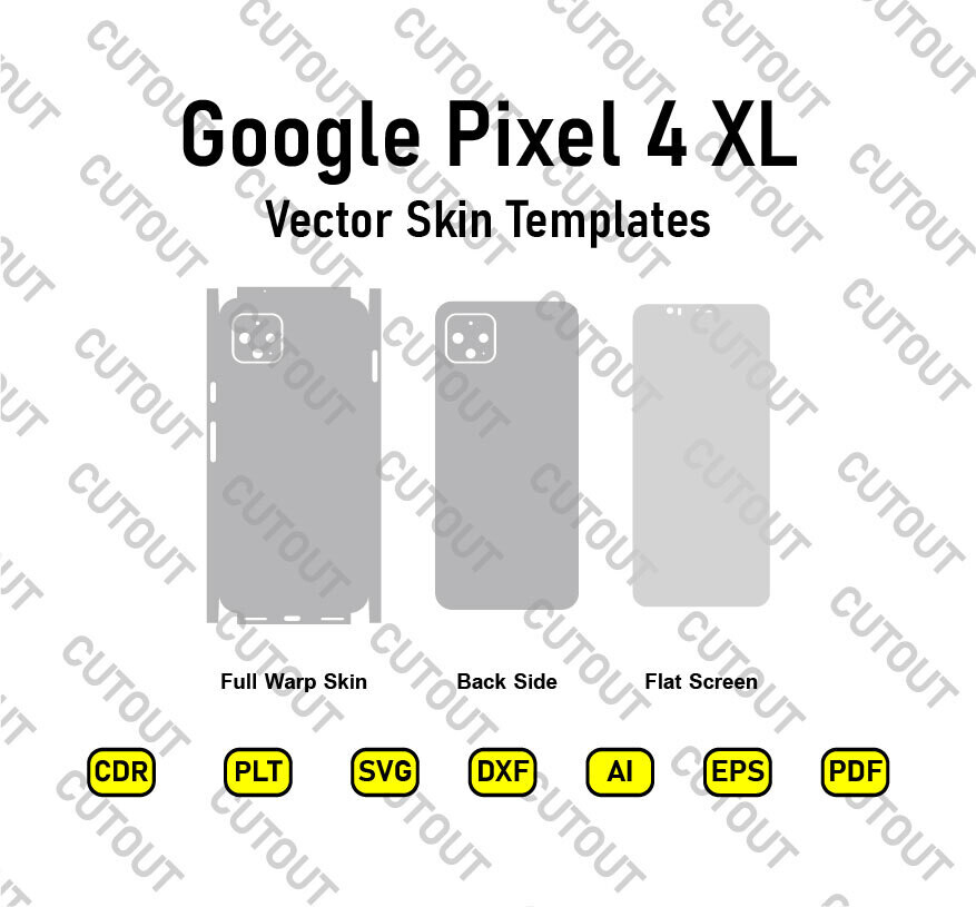 Google Pixel 4 XL Vector Skin Templates