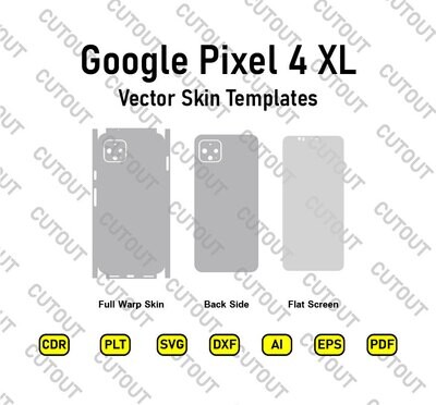 Google Pixel 4 XL Vector Skin Templates