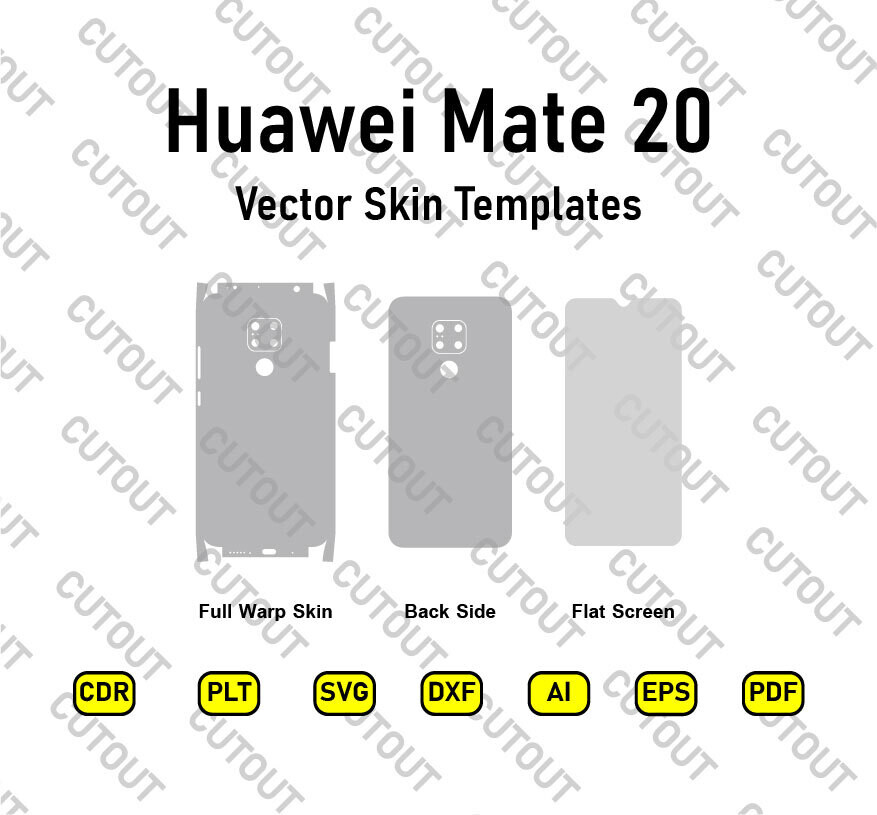 Huawei Mate 20 Vector Skin Templates