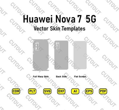 Huawei Nova 7 5G Vector Skin Templates