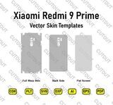 Xiaomi Redmi 9 Prime Vector Skin Templates