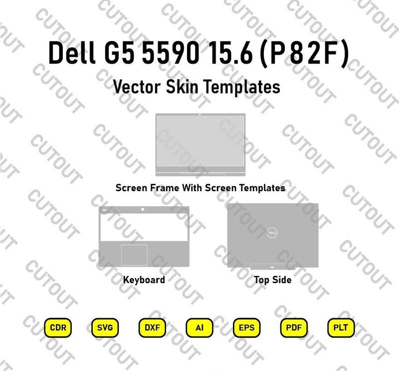 Archivos de corte de piel vectorial Dell G5 5590
