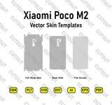 Xiaomi Poco M2 Vektor-Skin-Vorlagen