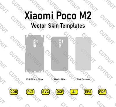 Xiaomi Poco M2 Vector Skin Templates