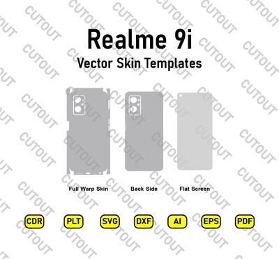 realme 9i Vector Skin Templates
