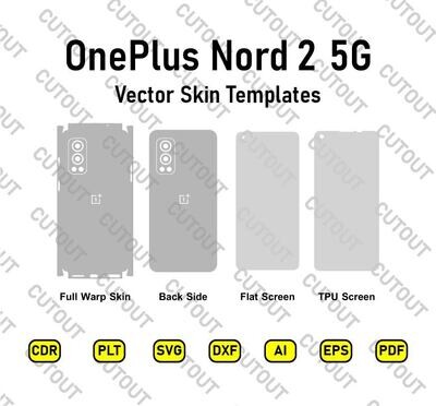 OnePlus Nord 2 5G Vector Skin Templates