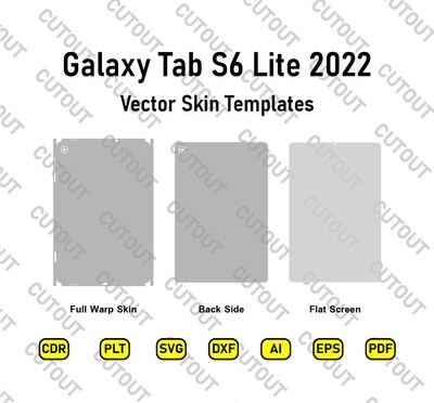 Samsung Galaxy Tab S6 Lite 10.4 2022 Vector Skin Templates