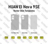 Huawei Nova 9 SE-Vektor-Skin-Vorlagen