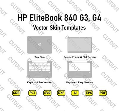 HP EliteBook 840 G3, G4 Vector Skin Templates