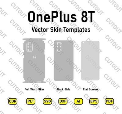 OnePlus 8T Vector Skin Templates