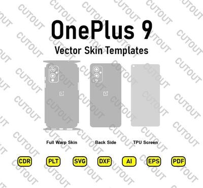 OnePlus 9 Vector Skin Templates