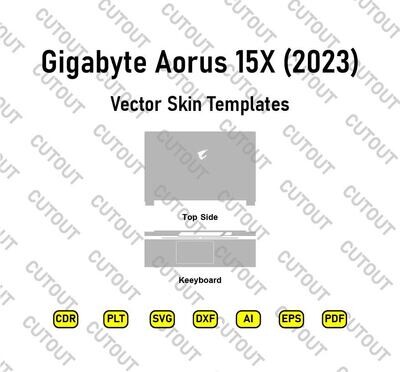 Gigabyte Aorus 15X (2023) Vector Skin Templates