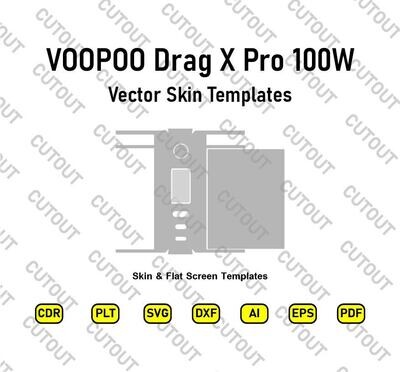 VOOPOO Drag X Pro 100W Vector Skin Templates