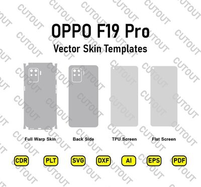 Oppo F19 Pro Vector Skin Templates Cut Files