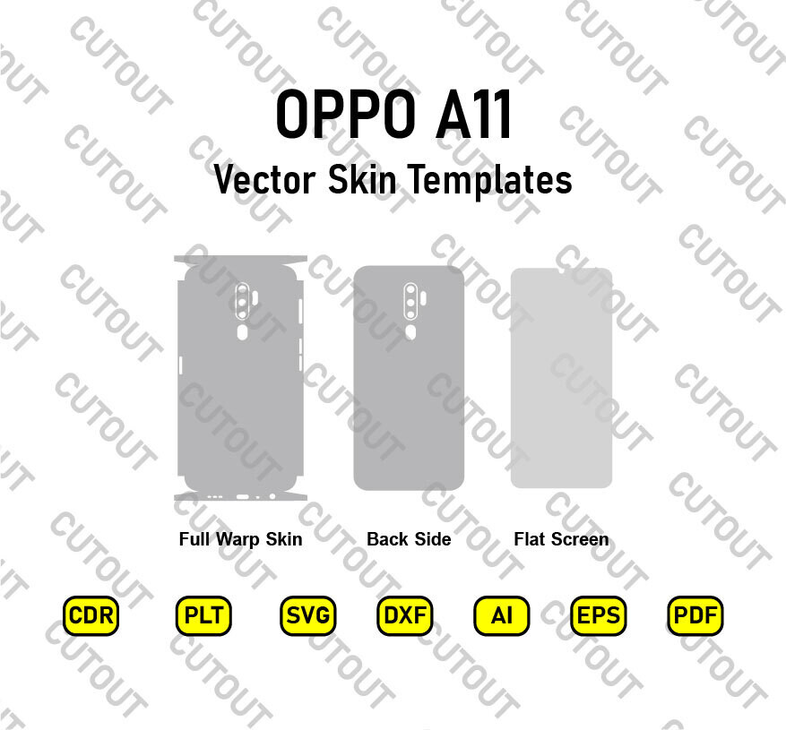 OPPO A11  Vector Skin Cut Files