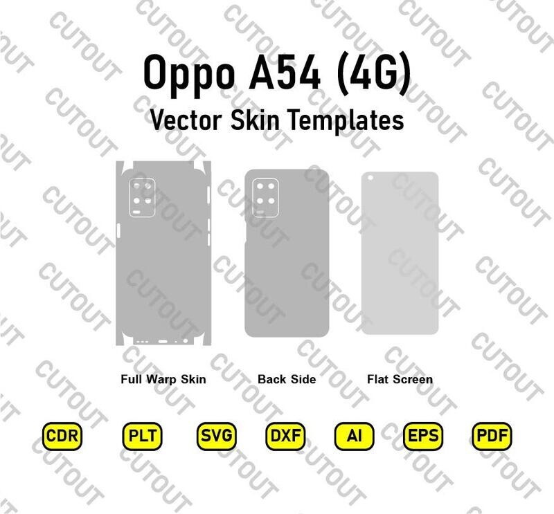Oppo A54 4G Vector Skin Cut Files