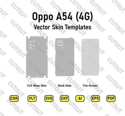 Archivos de corte de piel vectorial Oppo A54 4G