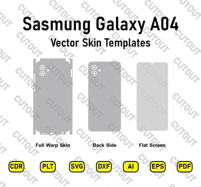 Archivos de corte de piel vectorial para Samsung Galaxy A04