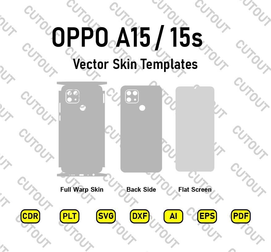 OPPO A15 /A15s Vector Skin Cut Files