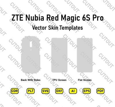 ZTE Nubia Red Magic 6s Pro Vektor-Skin-Cut-Dateien