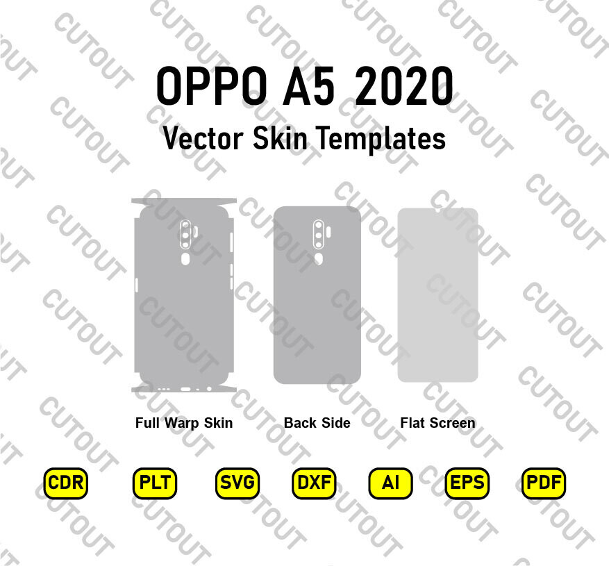 OPPO A5 2020  Vector Skin Cut Files