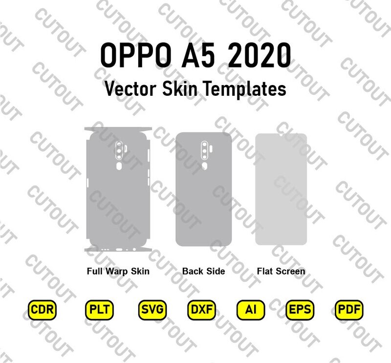 OPPO A5 2020  Vector Skin Cut Files