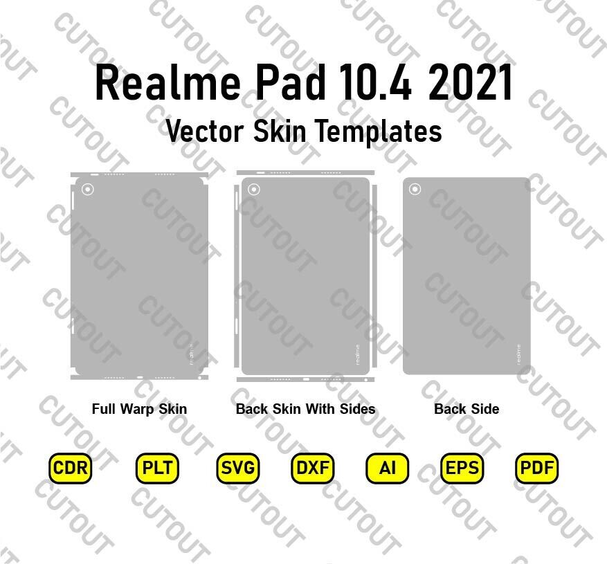 Relame Pad 10.4 2021 Vector Skin Cut Files