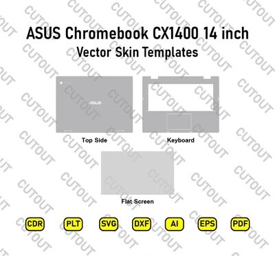 ASUS Chromebook Cx1400 14 inch Vector Skin Cut Files