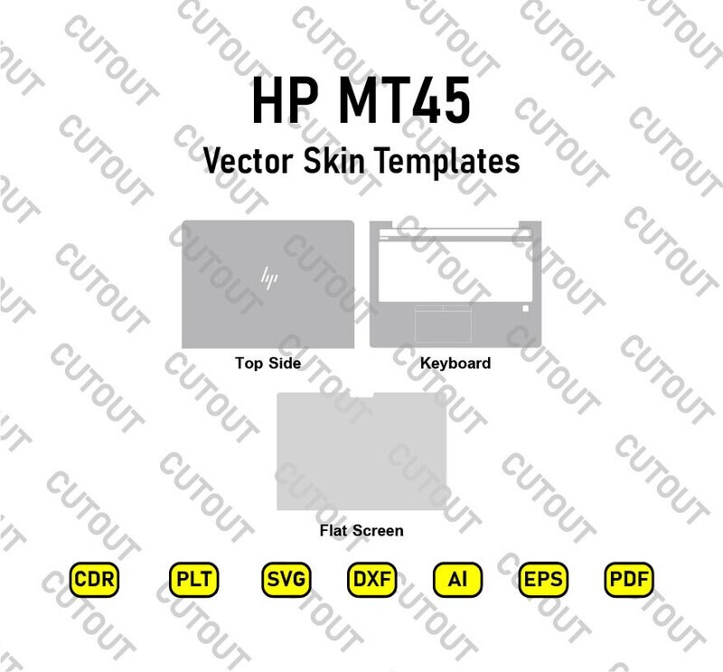 HP MT45 14 inch Vector Skin Cut Files
