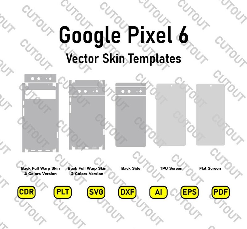 Google Pixel 6 Vector Skin Cut Files