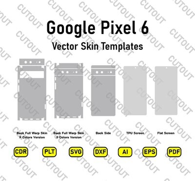 Google Pixel 6 Vector Skin Cut Files