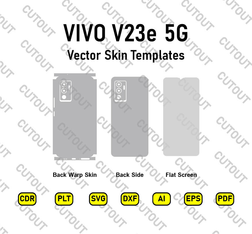 VIVO V23e 5G Vector Skin Cut Files