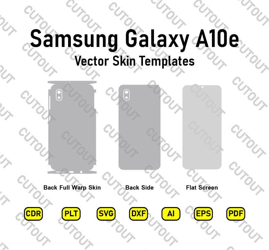 Samsung Galaxy A10e Vector Skin Cut Files