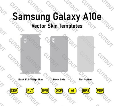 Archivos de corte de piel vectorial Samsung Galaxy A10e