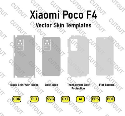 Archivos de corte de piel vectorial Xiaomi Poco F4