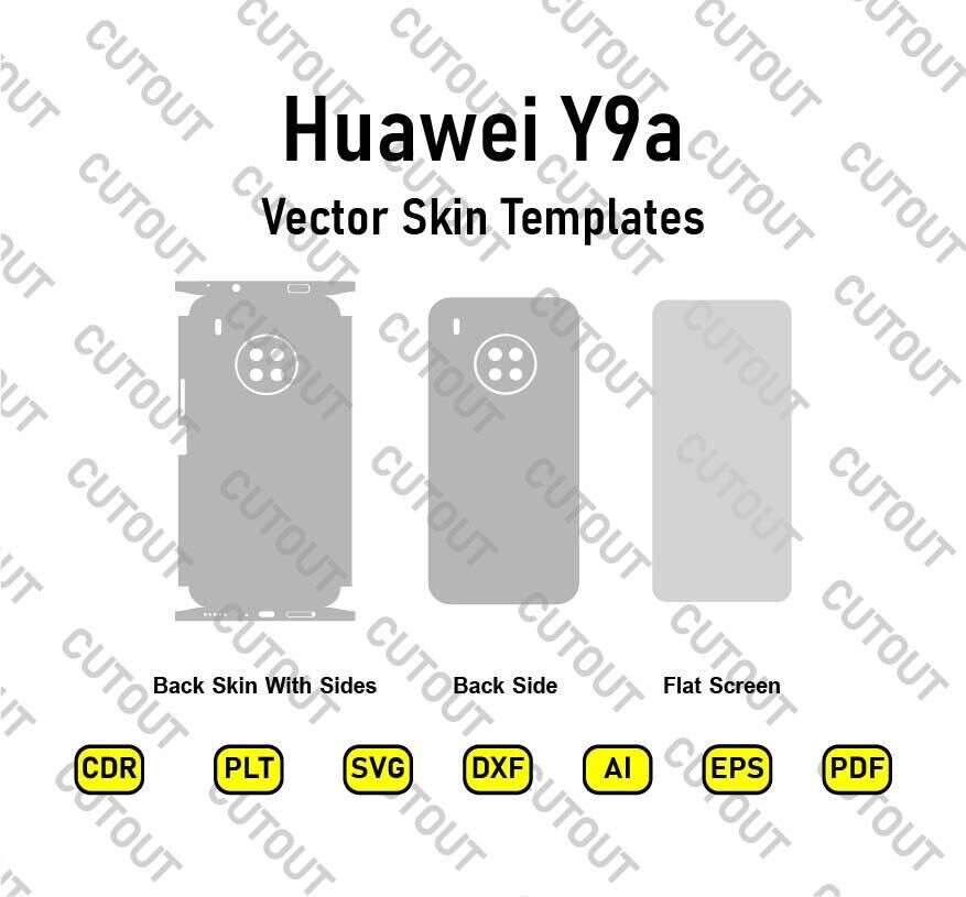 Huawei Y9a Vector Skin Cut Files
