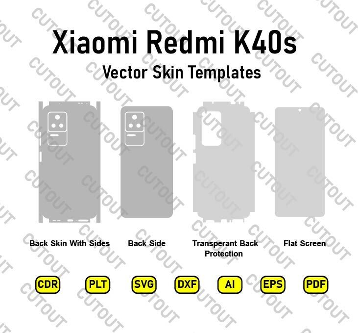 Xiaomi Redmi K40s Vector Skin Cut Files