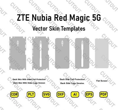 ZTE nubia Red Magic 5G Vector Skin Cut Files