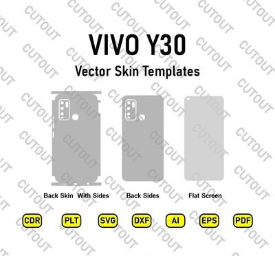VIVO Y30 Vector Skin Cut Files