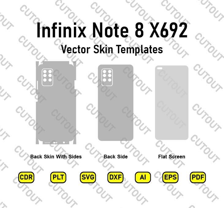 Infinix Note 8 X692 Vector Skin Cut Files