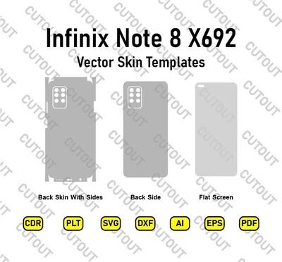 Infinix Note 8 X692 Vector Skin Cut Files